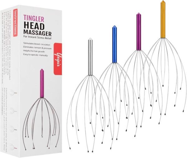4 Pack Handheld Scalp Massagers for Ultimate Relaxation