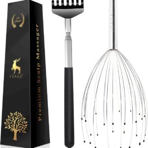 USAGA 28 Fingers Head Massager: Ultimate Stress Relief Tool